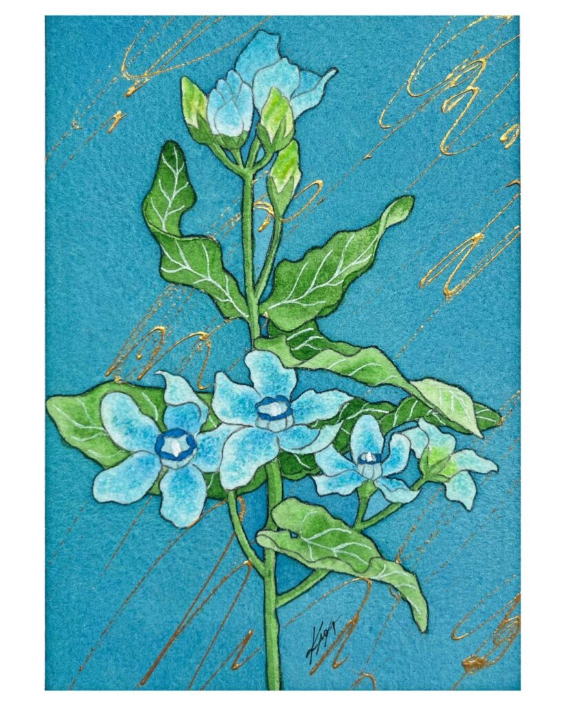 ブルースターアートの完成絵